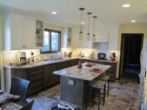 Two Toned Cabinet Kitchen Remodel