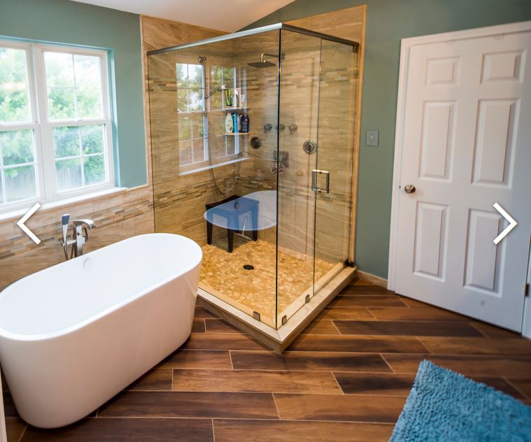 Newly Renovated Bathroom - Oval Tub & Standalone Shower