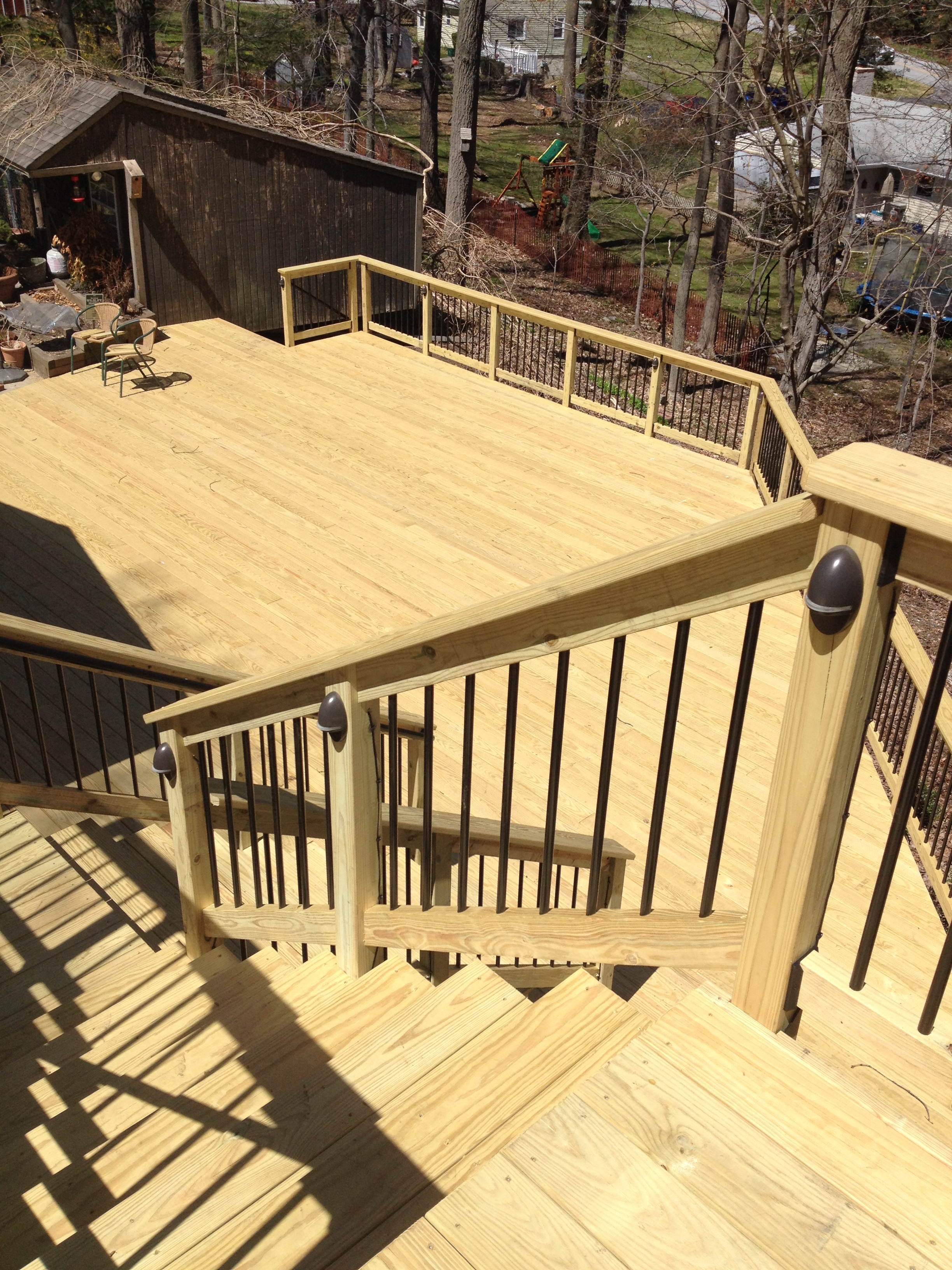 Traditional wood deck in Exton, PA