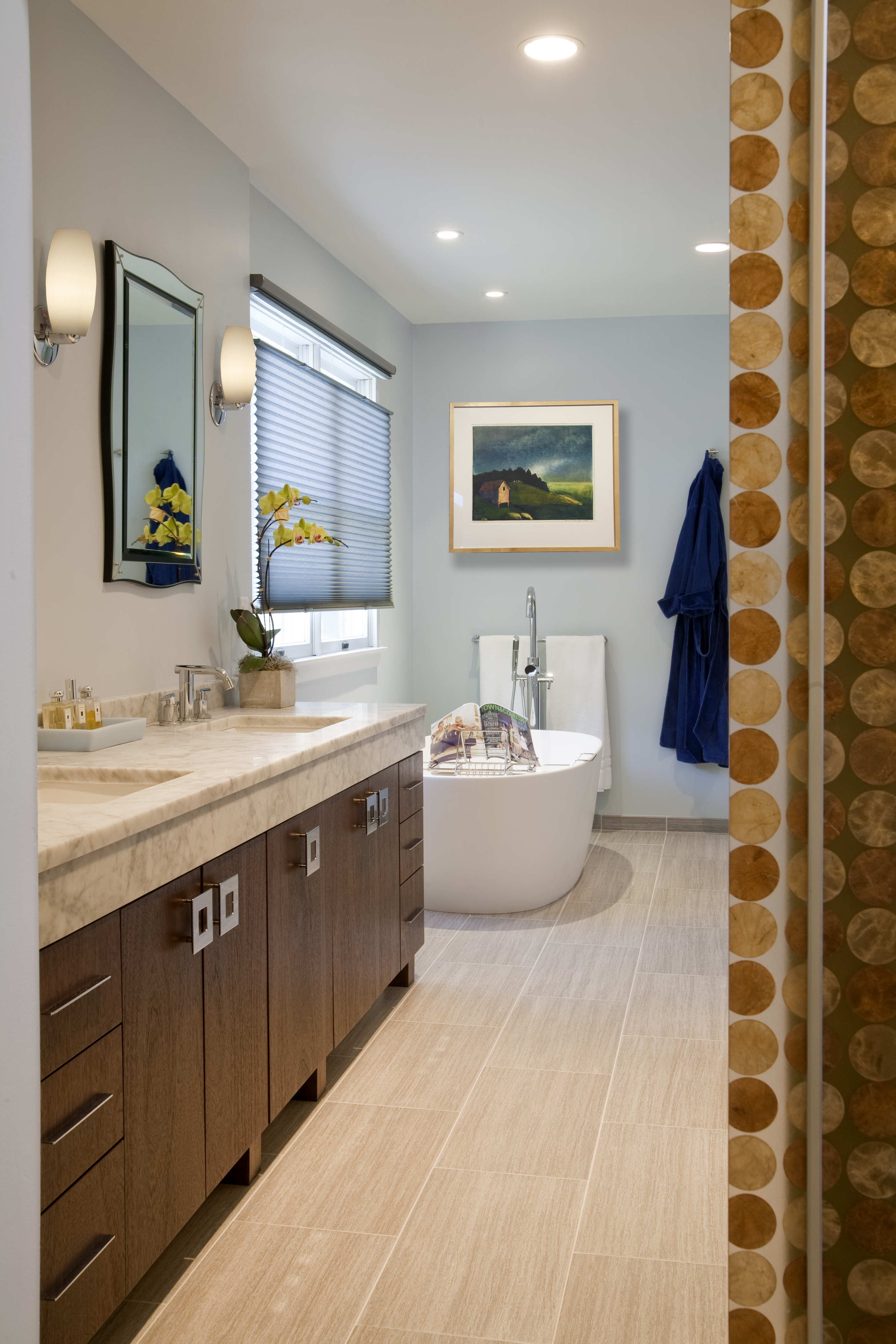 Contemporary Eclectic Master Bathroom- Dresher, PA