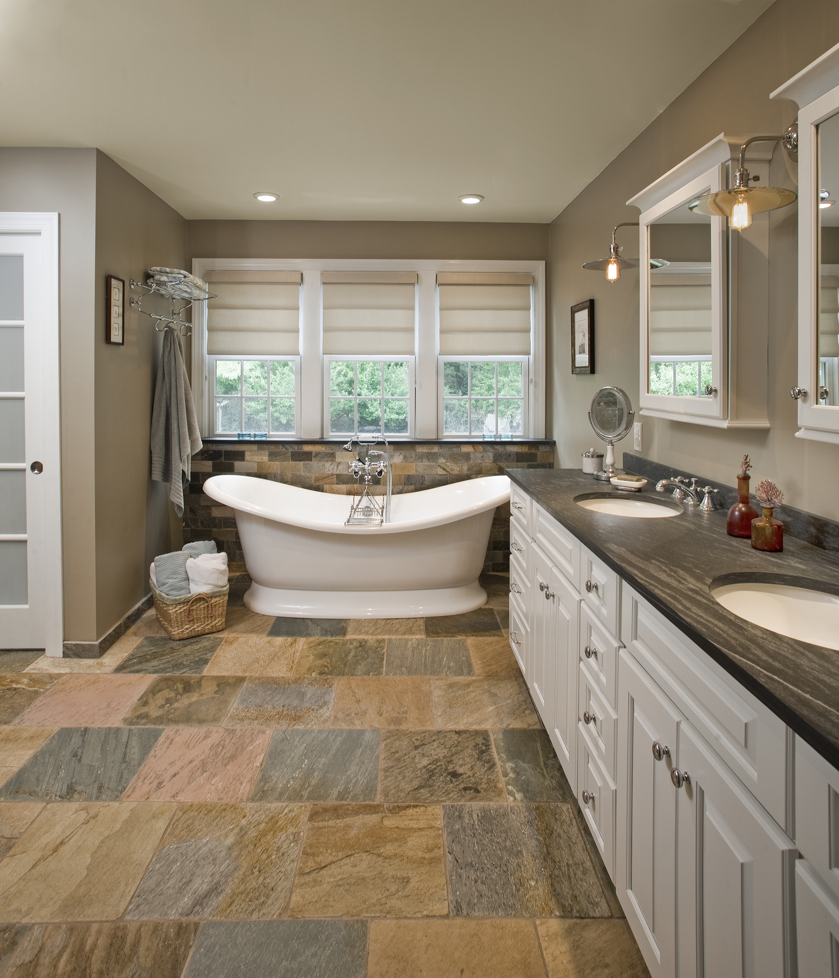 Cottage Eclectic Master Bathroom- Doylestown, PA 