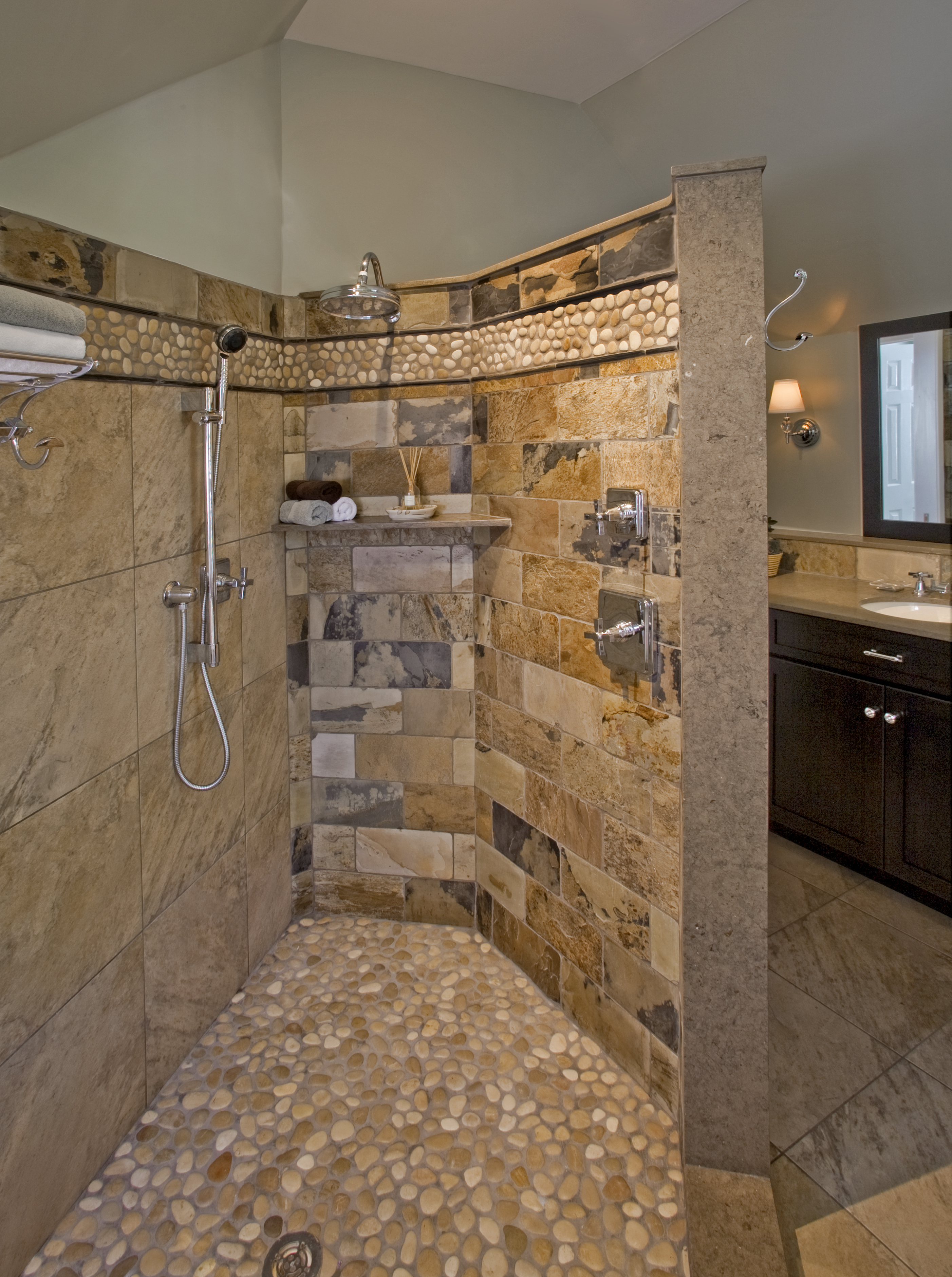 Natural Simplicity Master Bathroom- Chester Springs, PA