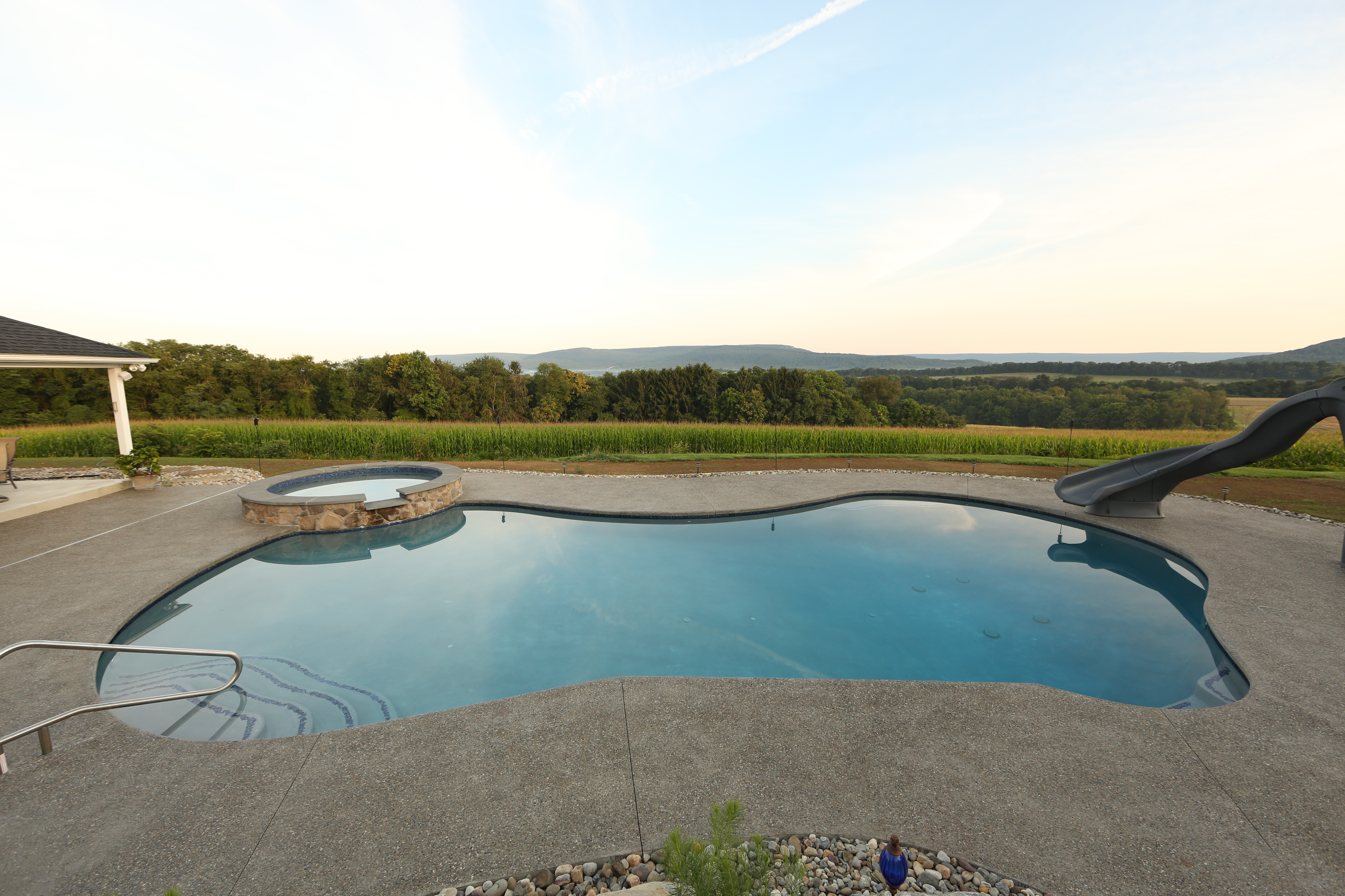 Exposed Aggregate Pool Deck