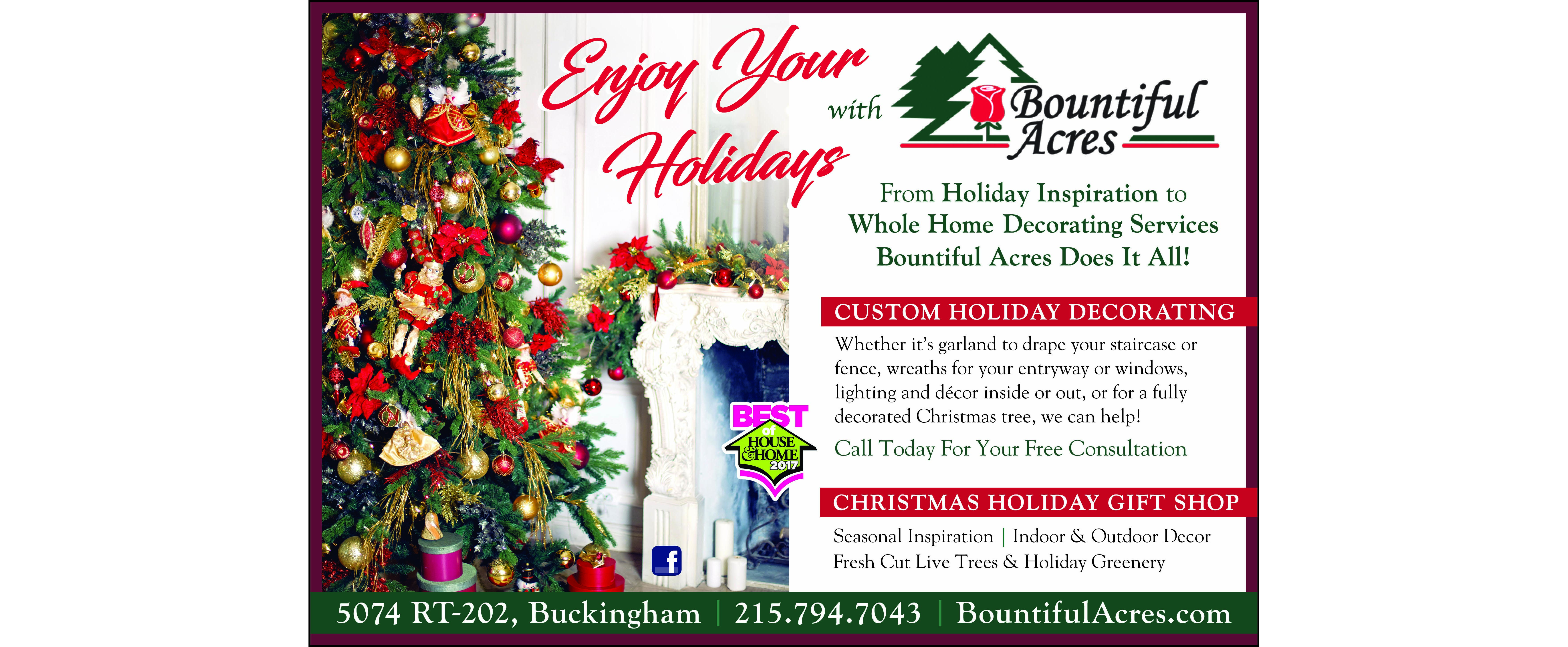 Custom Holiday Decorating  &  Holiday Gift Shop
