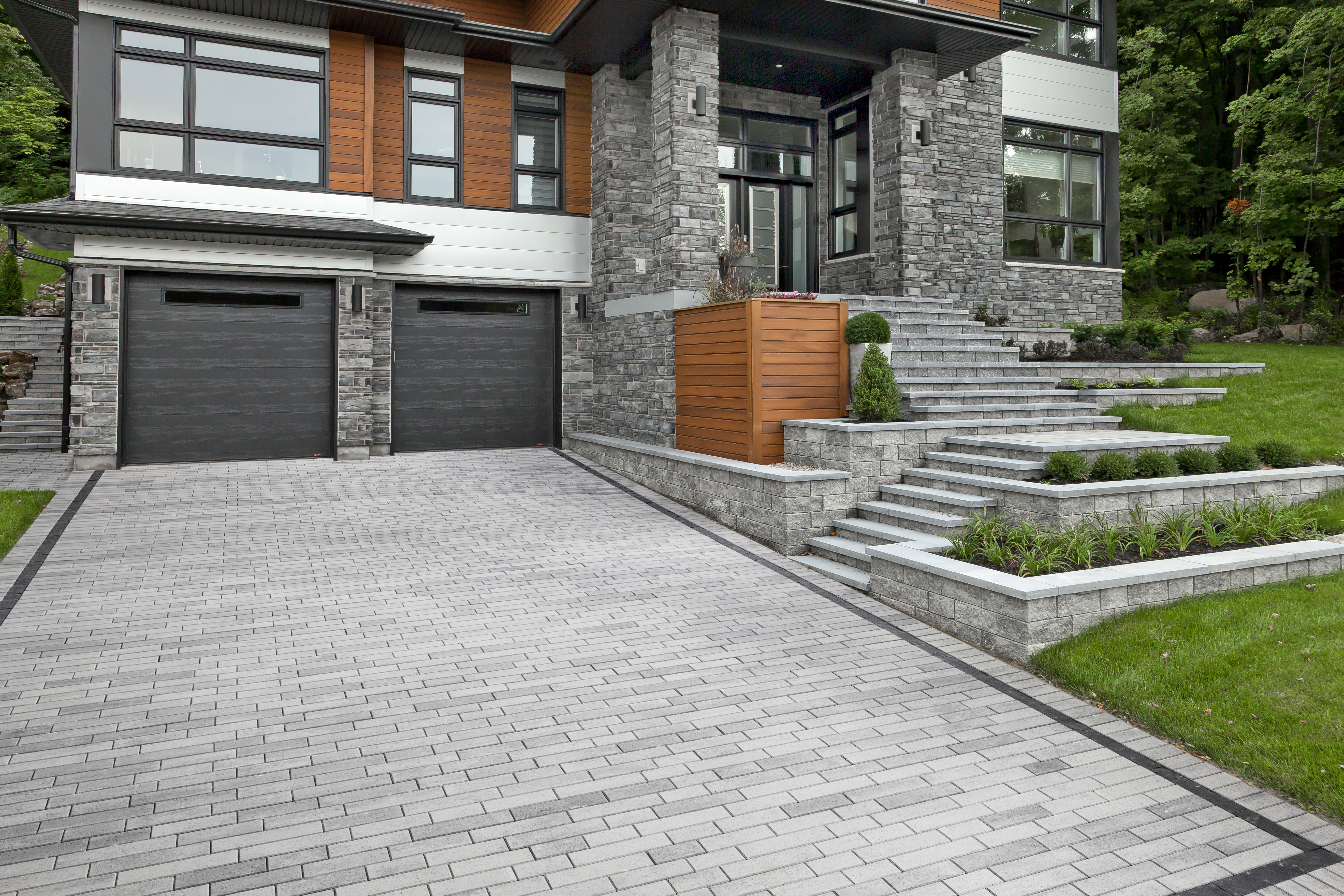 Contemporary Style Driveway
